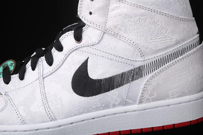 All categories Air Jordan Jordan series basketball shoes Air Jordan 1 Mid pure original version CLOT x Air Jordan 1 Mid "Fearless" AJ1 Joe 1 mid-top white silk CU2804-100
